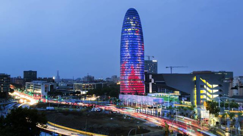 Torre Agbar sistema cortafuego